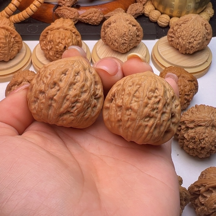 文玩核桃把件铁锤35+全品