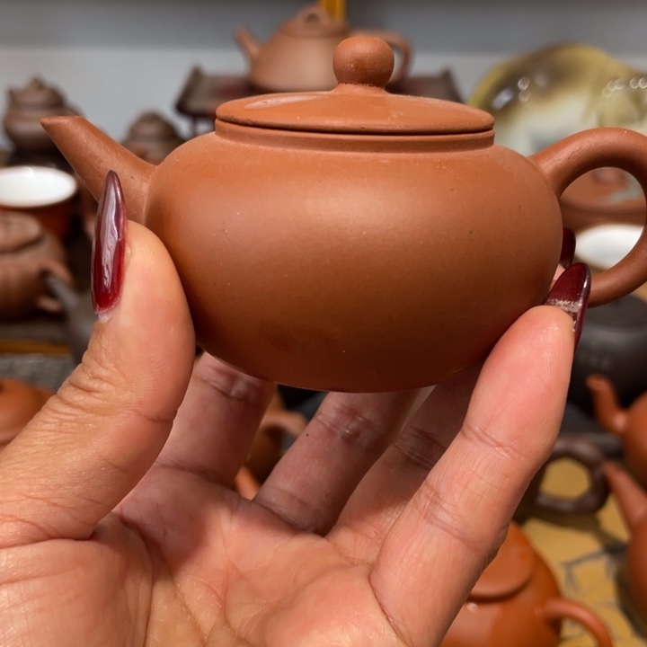 紫砂茶壶一***斗清水扁下