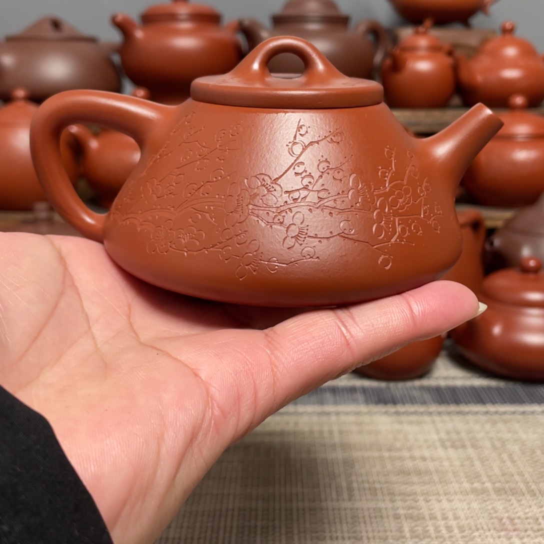 紫砂茶壶石瓢200容量