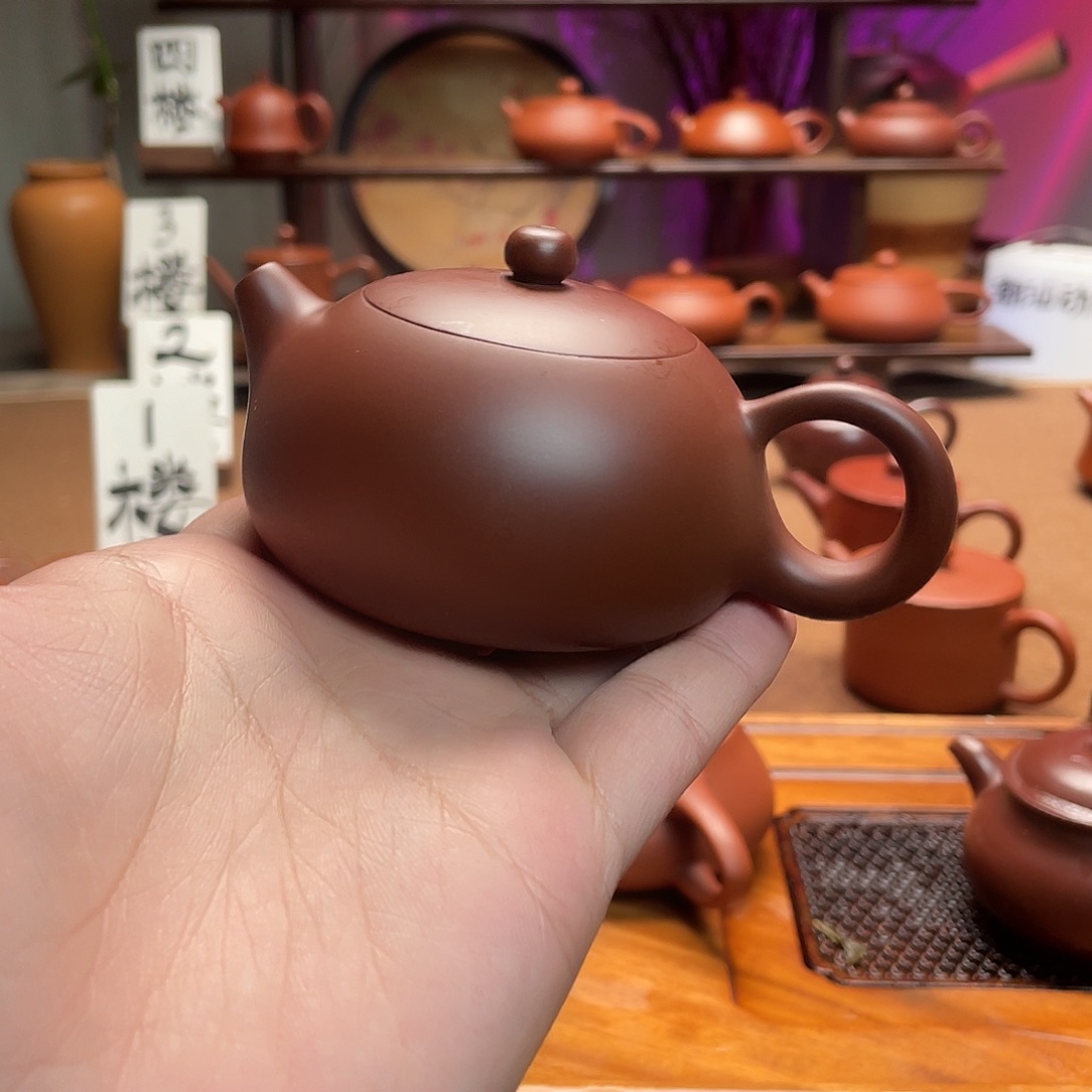 紫砂茶壶随*西施老朱泥120cc