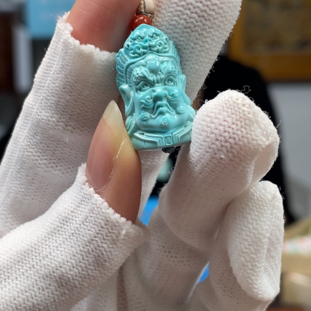 绿松石未镶嵌挂件