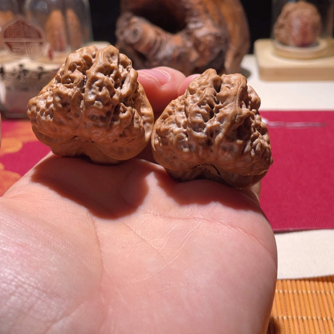 文玩核桃把件明*蛤蟆头A01