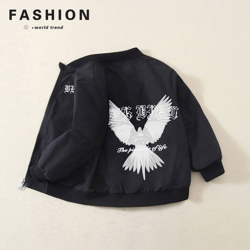 宝宝外套春秋男童春季新款衣服帅气儿童春装夹克洋气大童上衣童装