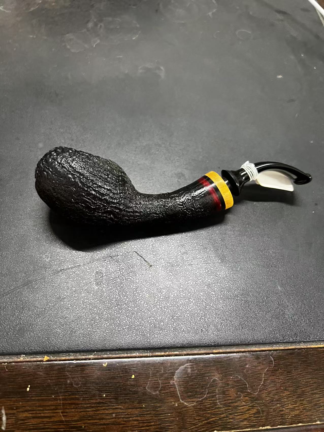 意大利进口石楠木喷砂河豚 烟斗