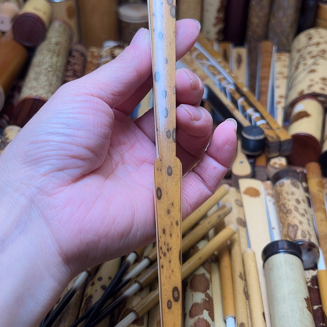 扇子梅鹿竹倒开肩和尚头折扇