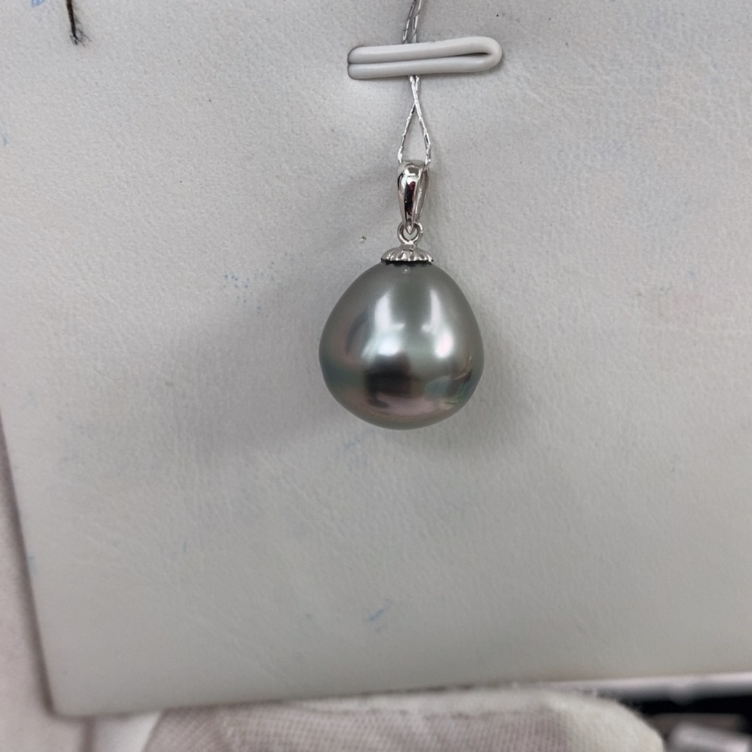 18K金镶嵌海水珍珠颈饰13-14m m