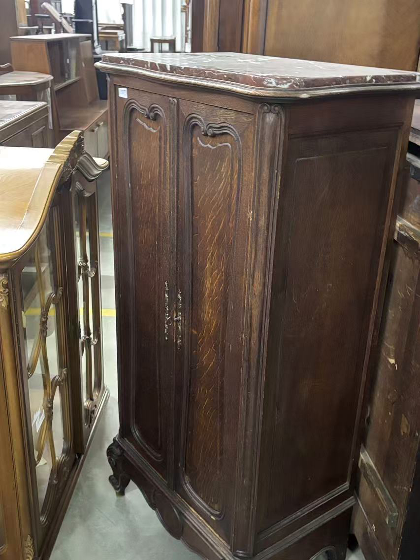 19世纪英国维多利亚时代古董边柜客厅家用简约