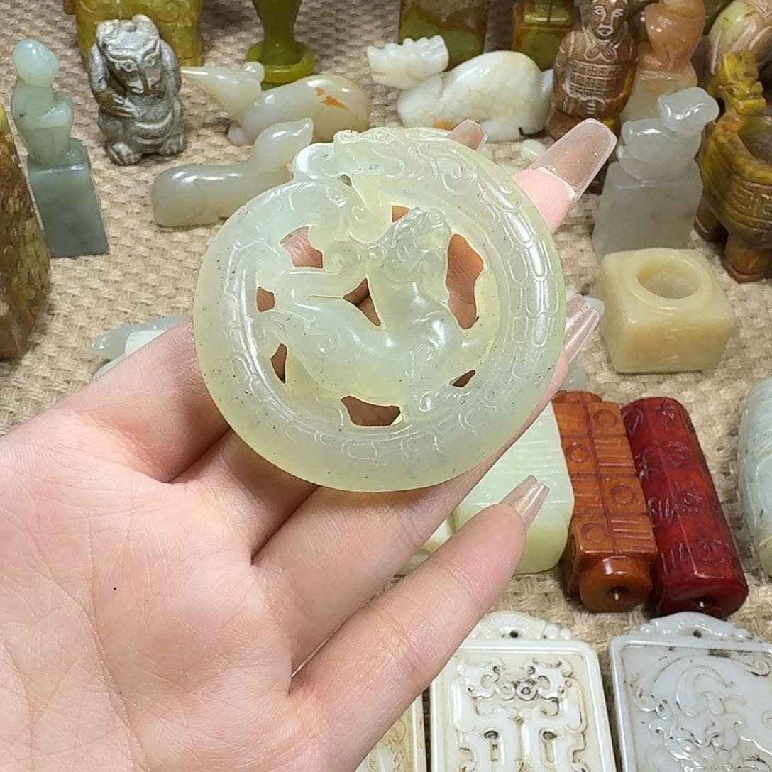 白玉菩提吊坠挂件