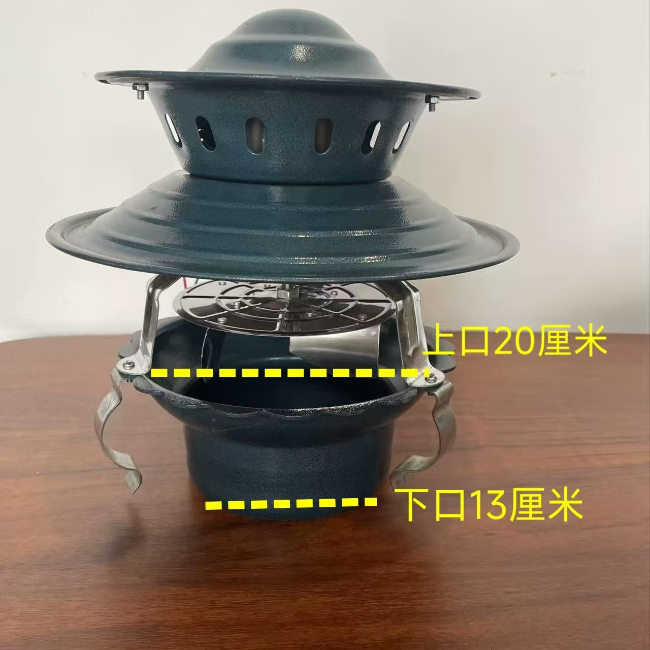 五寸六寸七寸底座农村火炕烟囱引风机烟筒排烟机防倒烟强力大吸力