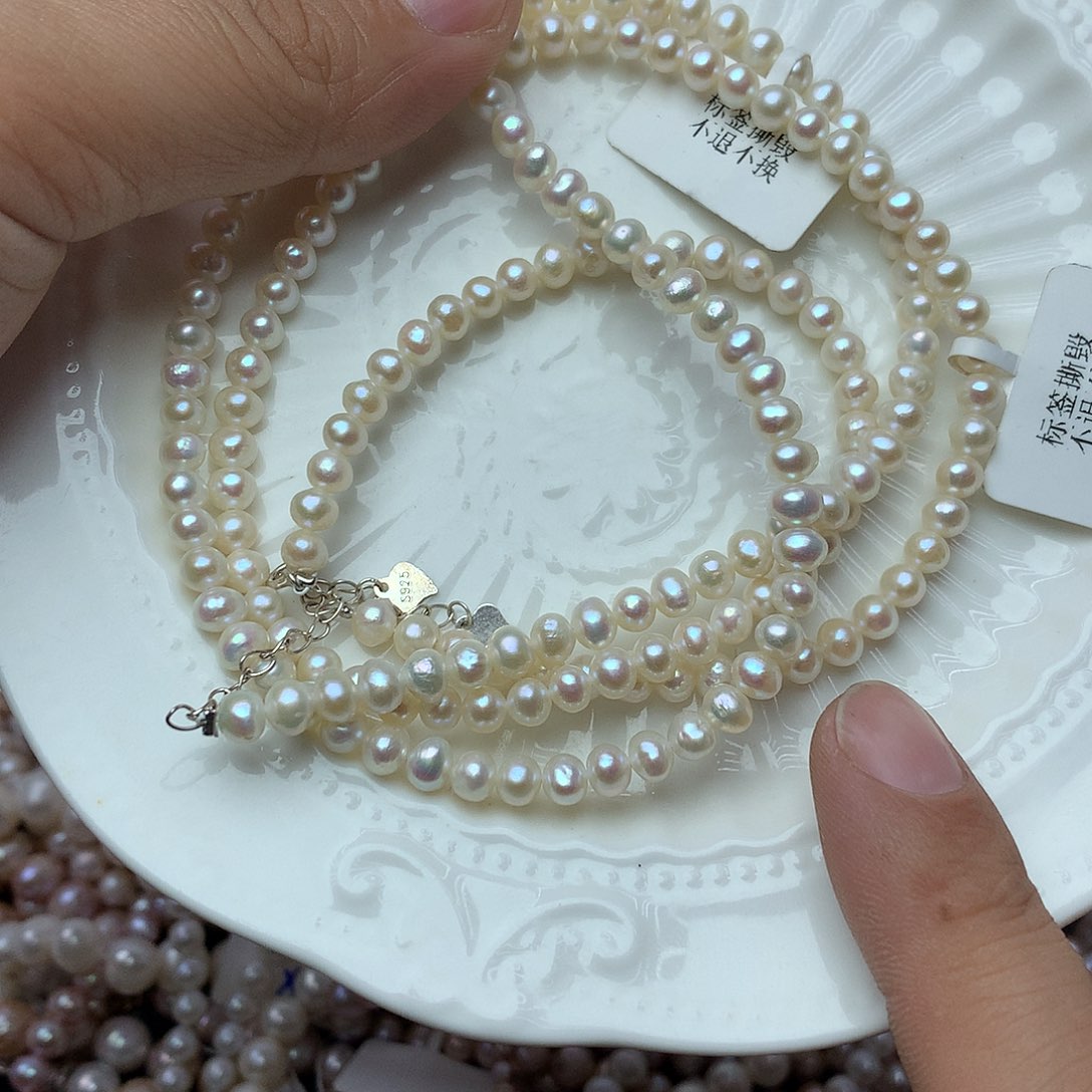 淡水珍珠4-5未镶嵌x22项链
