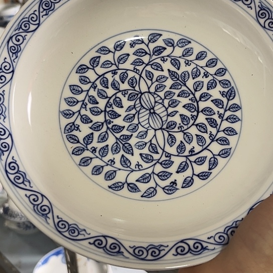 盘8寸手绘深窝盘一个陶瓷