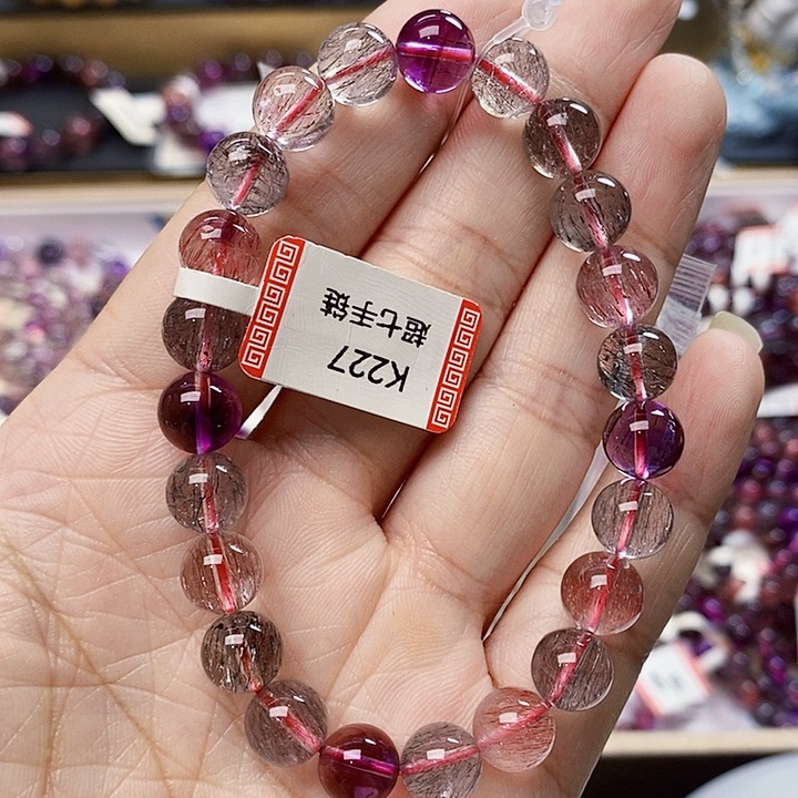 未镶嵌手链水晶8.9仙女超七K227