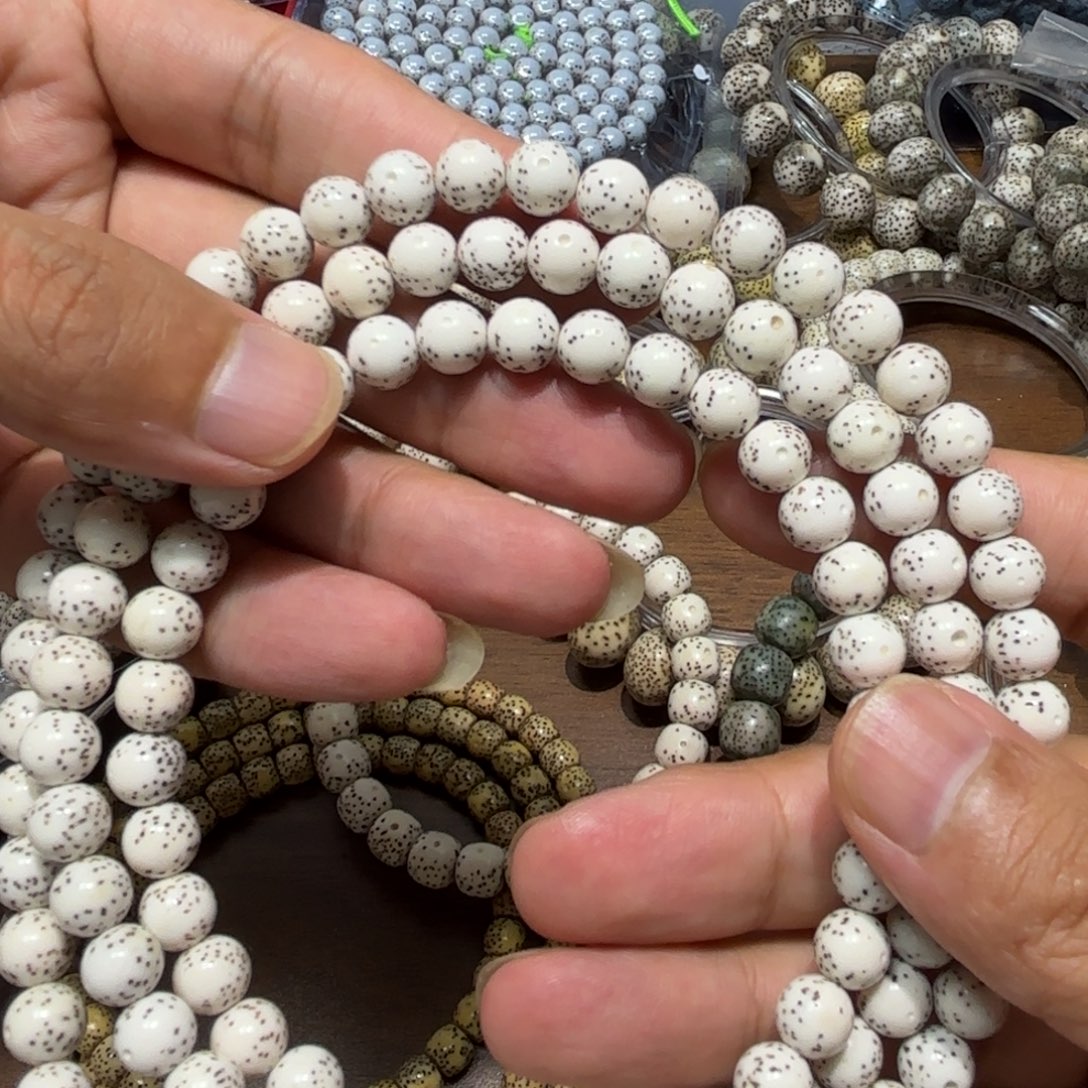 门***深手串星月菩提星月原生态8圆