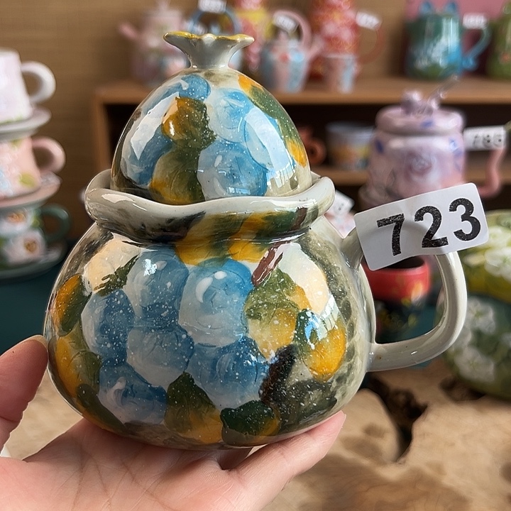 大***鸡景德镇陶瓷手绘作品723
