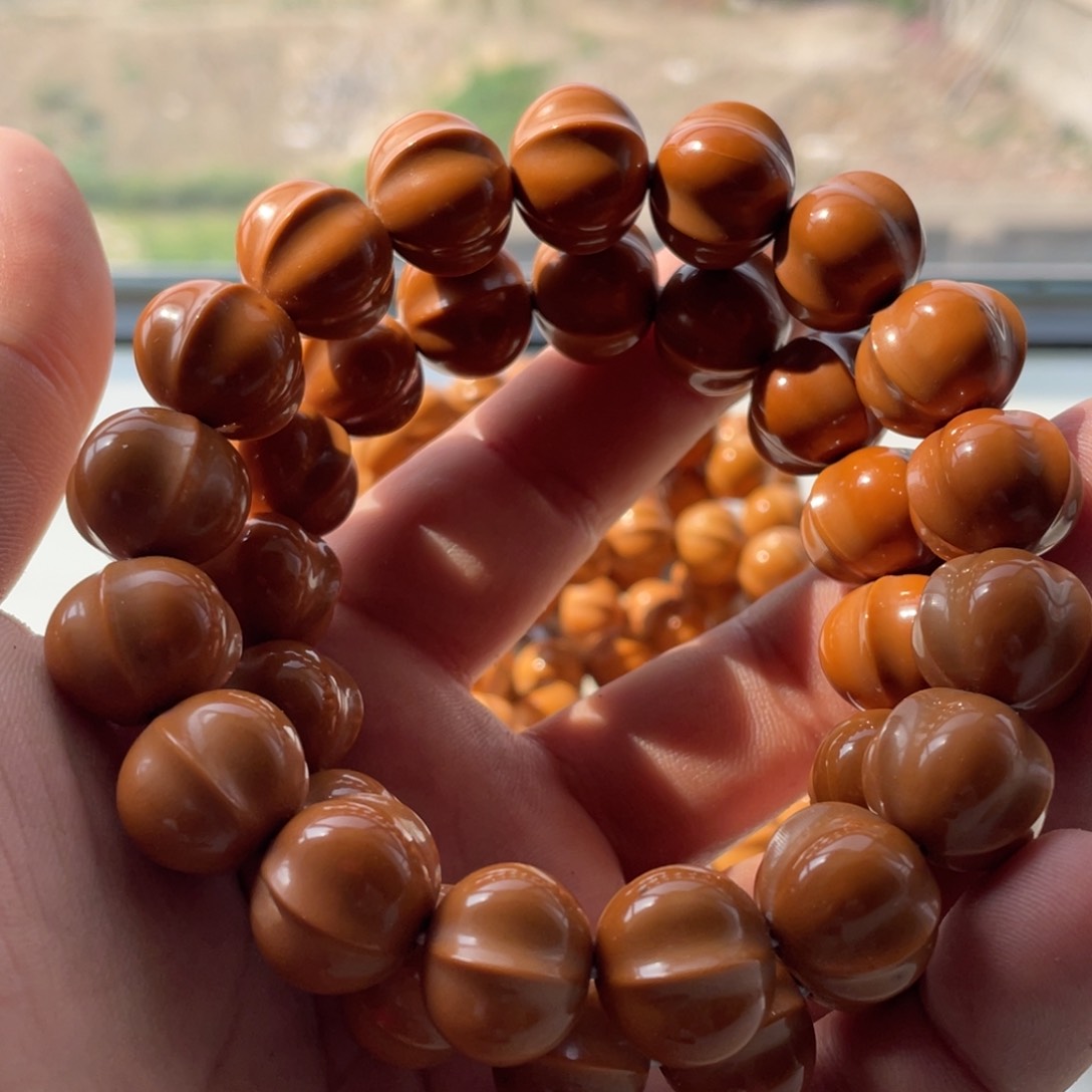 【闪购商品】猴头核桃手串三花鲨鱼背17