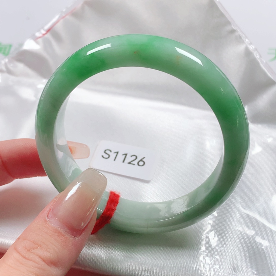 未镶嵌手镯翡翠天然翡翠手镯s1126