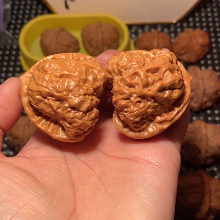 文玩核桃把件44尺细腰大腿三角蛙