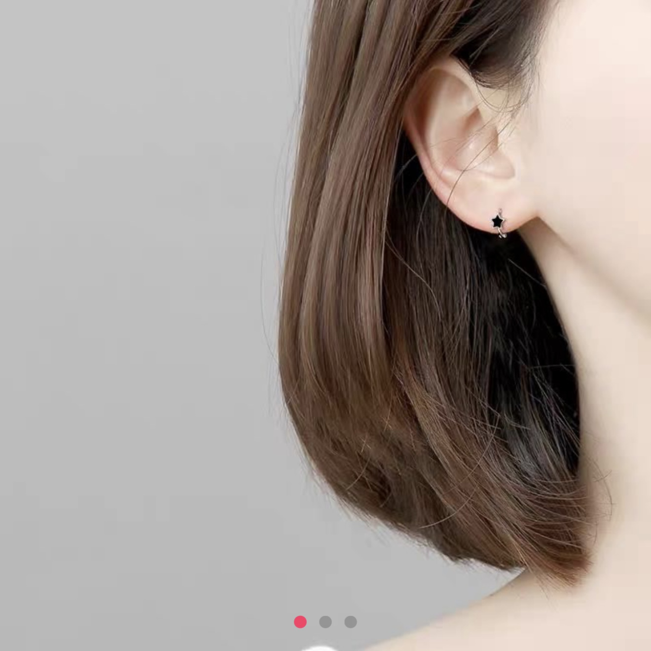 铜合金树脂耳饰 铜合金耳饰 幸运星耳扣个性百搭迷你简约时尚小巧