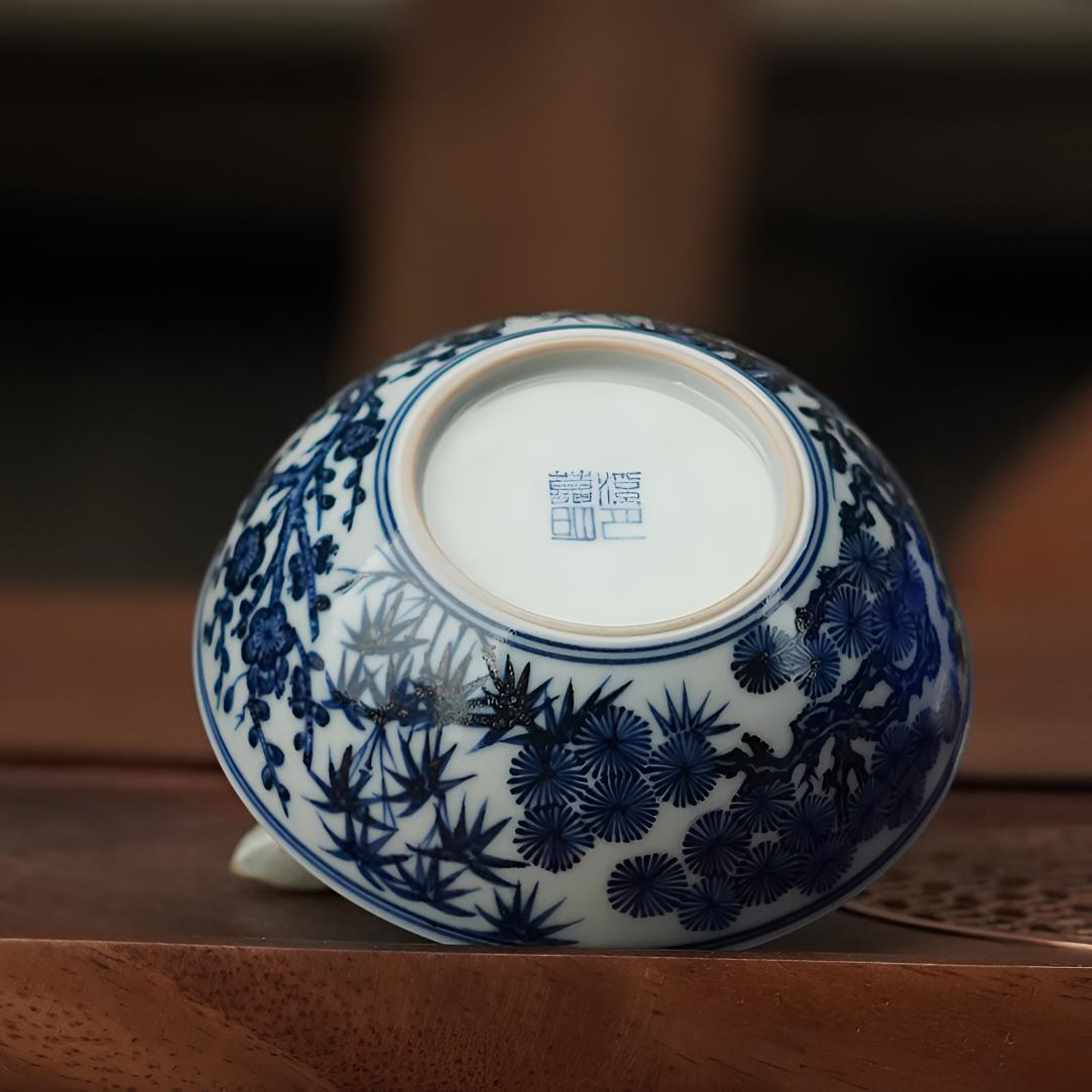 青花松竹梅普洱杯60～70cc
