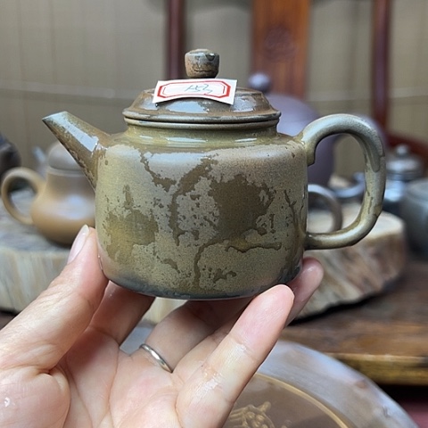 戬谷龙窑柴烧茶壶153