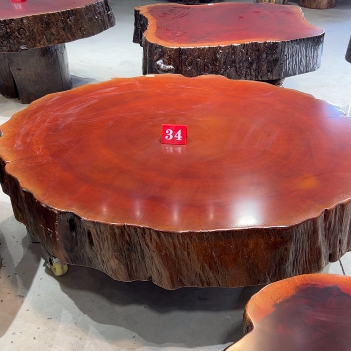 君***梦木原木整切圆盘加底座