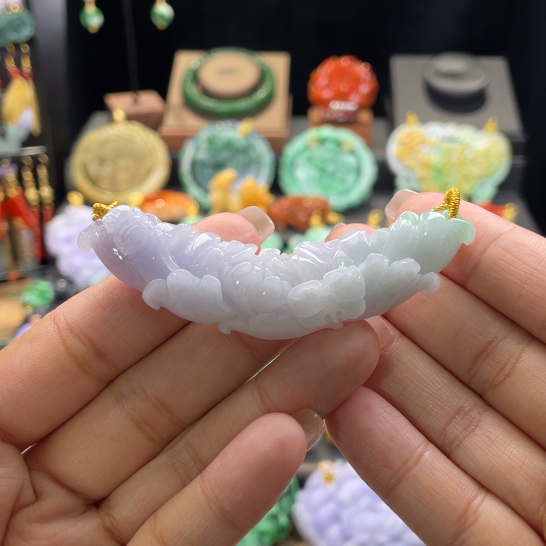 翡翠颈饰未镶嵌代编织