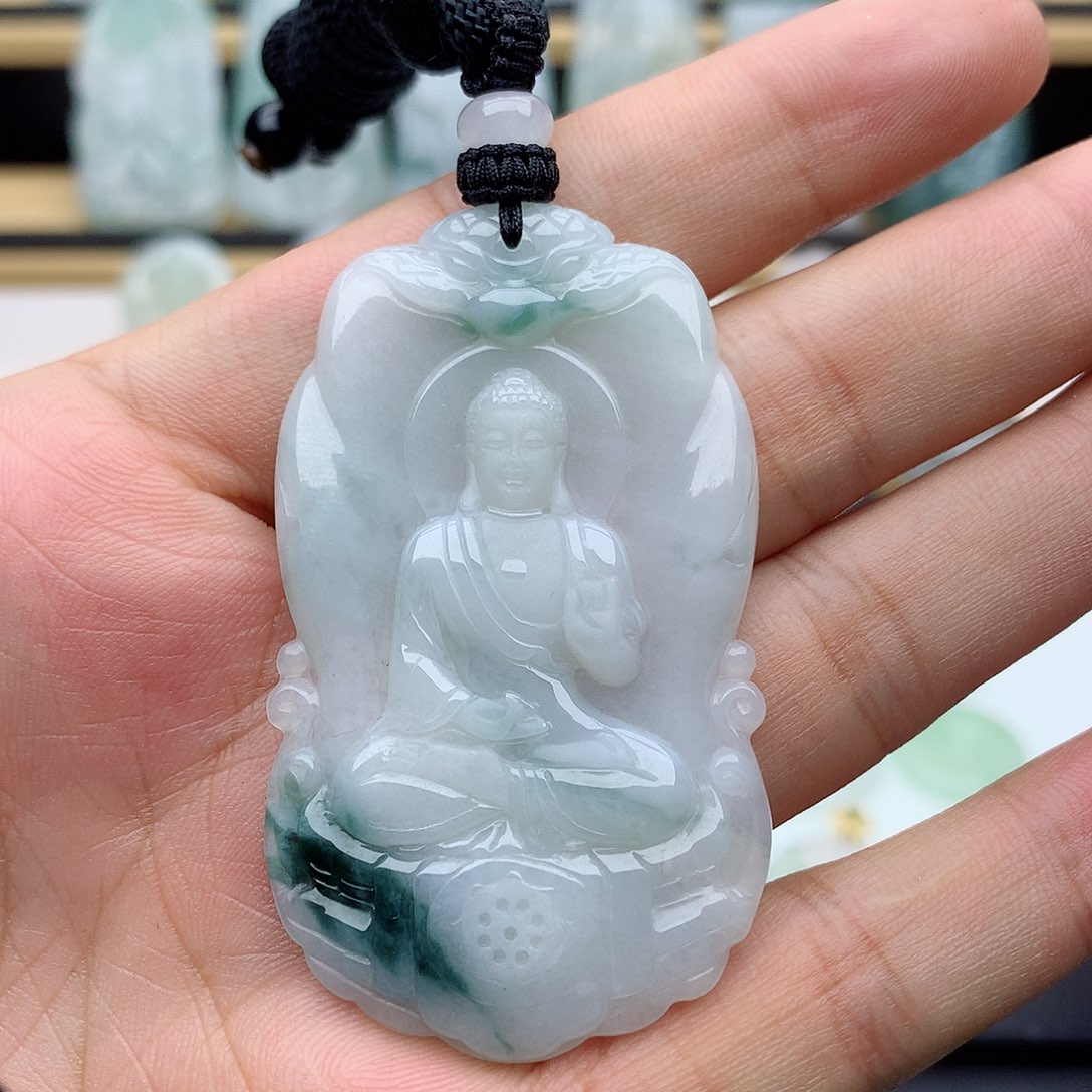 翡翠颈饰未镶嵌阿弥陀佛