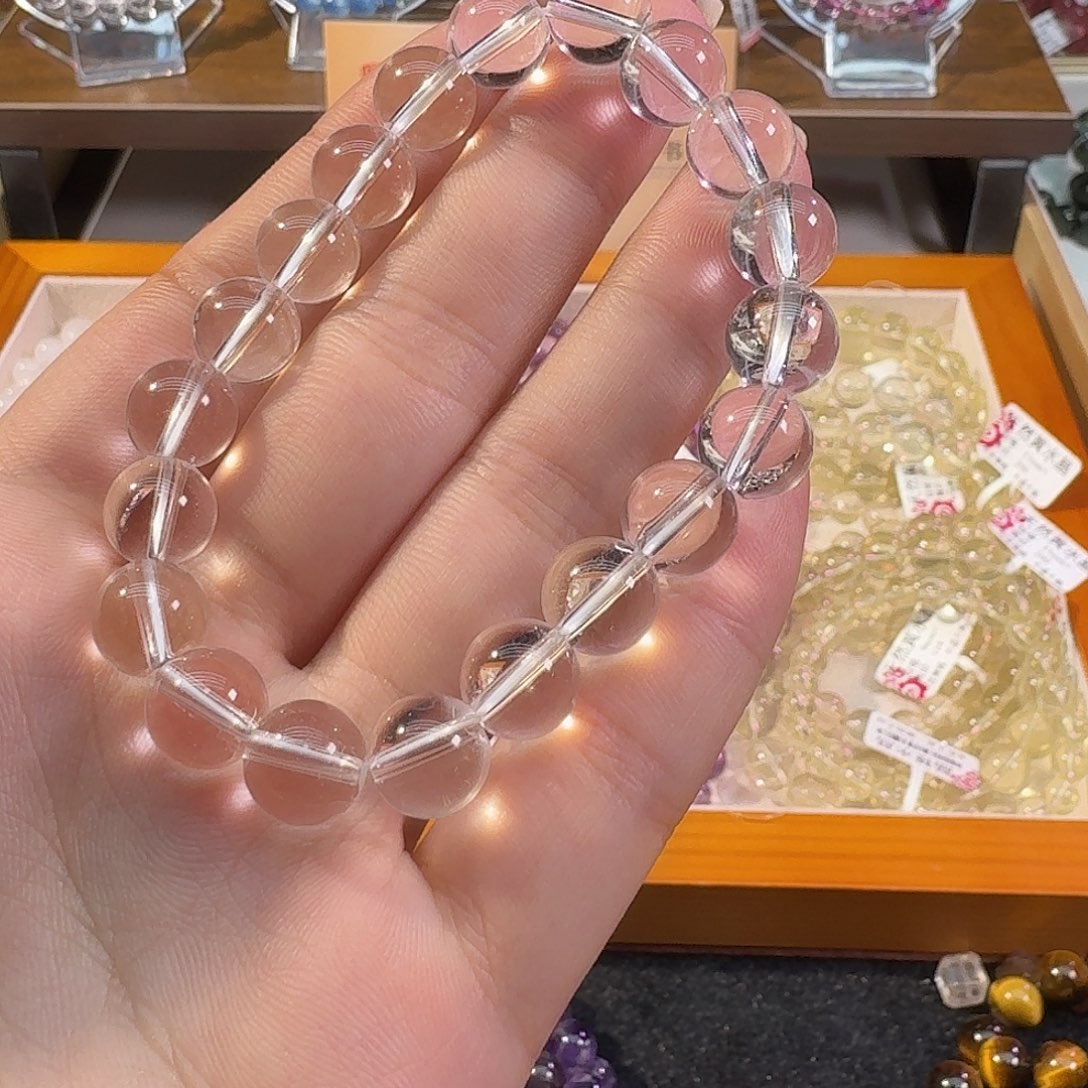 水晶手串未镶嵌白水晶9+