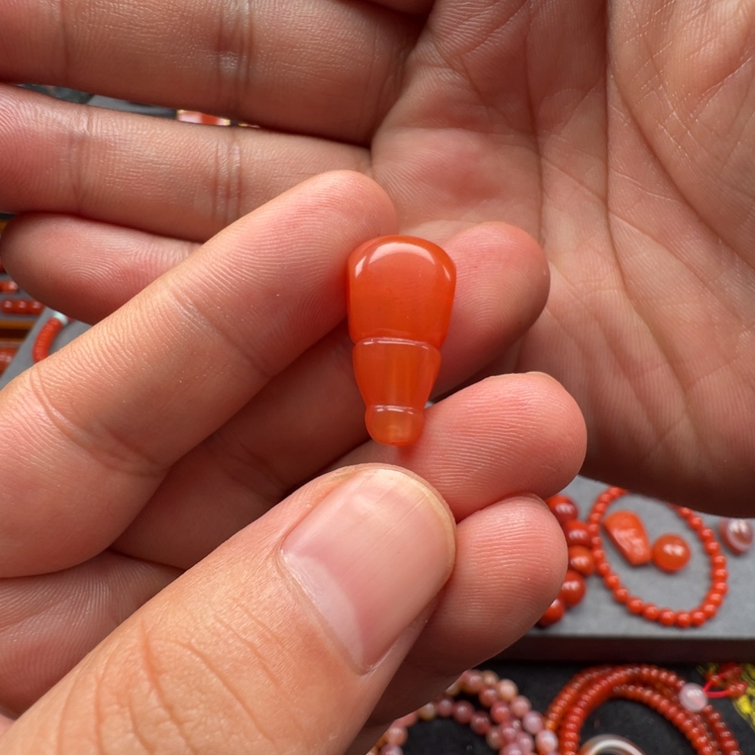 南红玛瑙未镶嵌三通