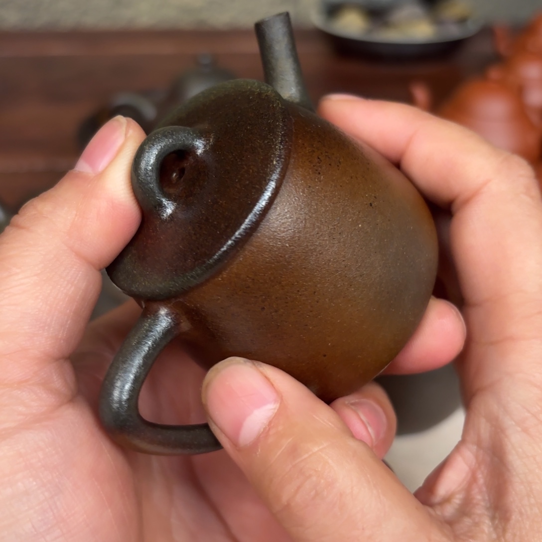 紫砂茶壶小品高瓢柴烧