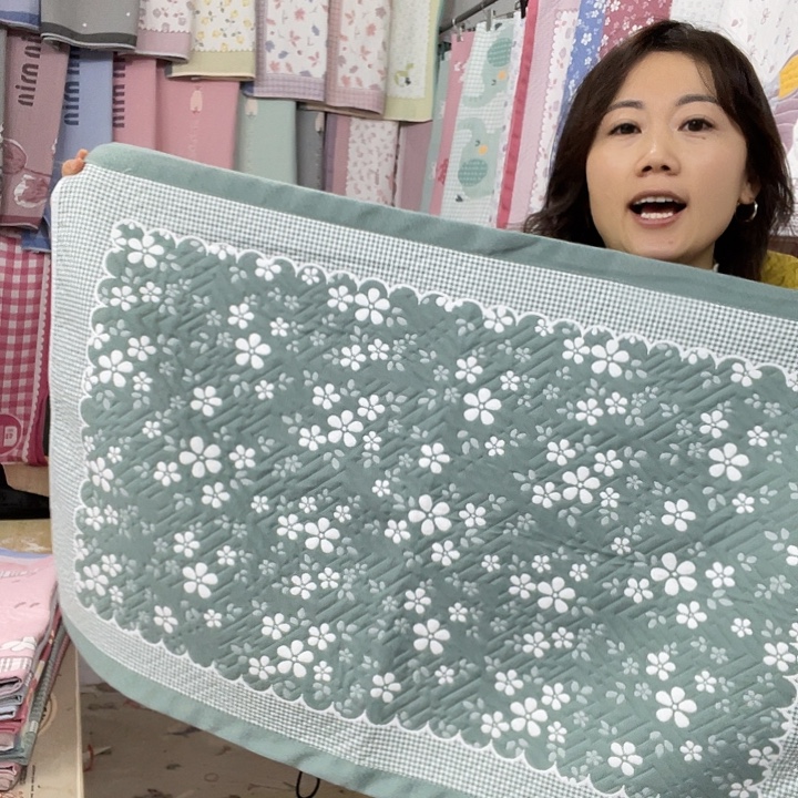 棉特价促销军绿色雪花