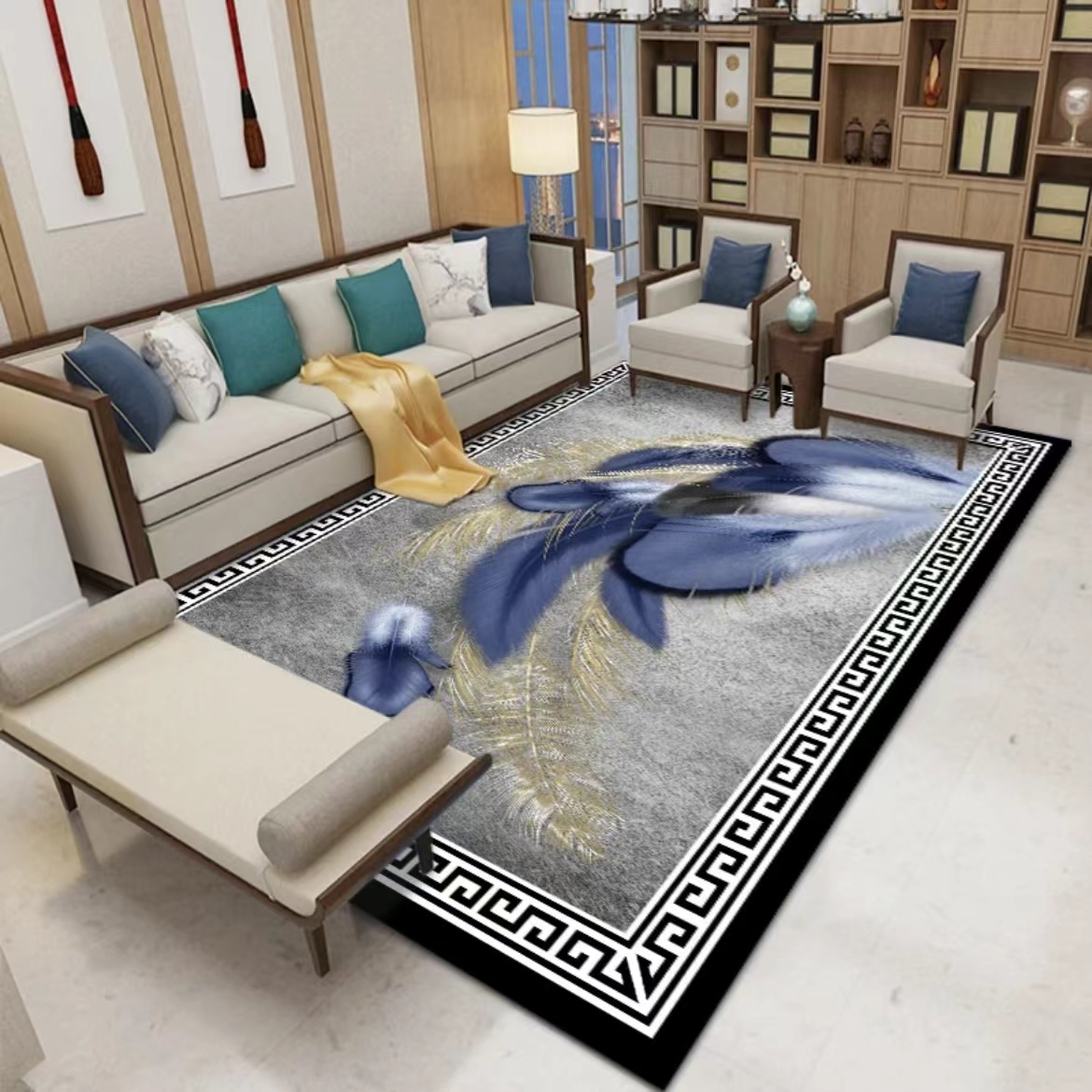 【微瑕孤品处理A18】客厅毯客厅防滑茶几地毯家用地毯-2.3*1.6米