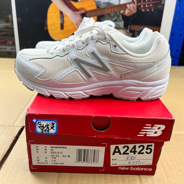 A2425 NEW BALANCE W480KW5 36码运动鞋直播微瑕疵 无售后