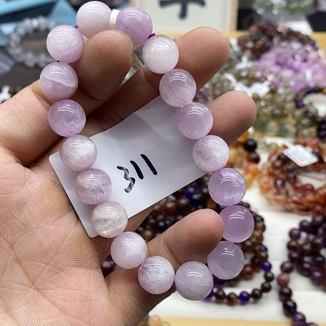 锂辉石手链未镶嵌天然