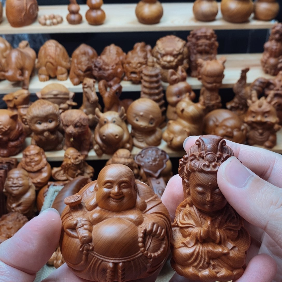 木质崖柏木雕。。。