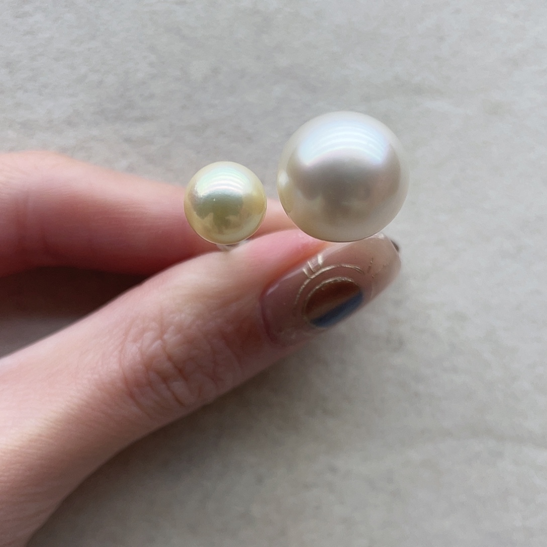 戒指155银S925镶嵌海水珍珠