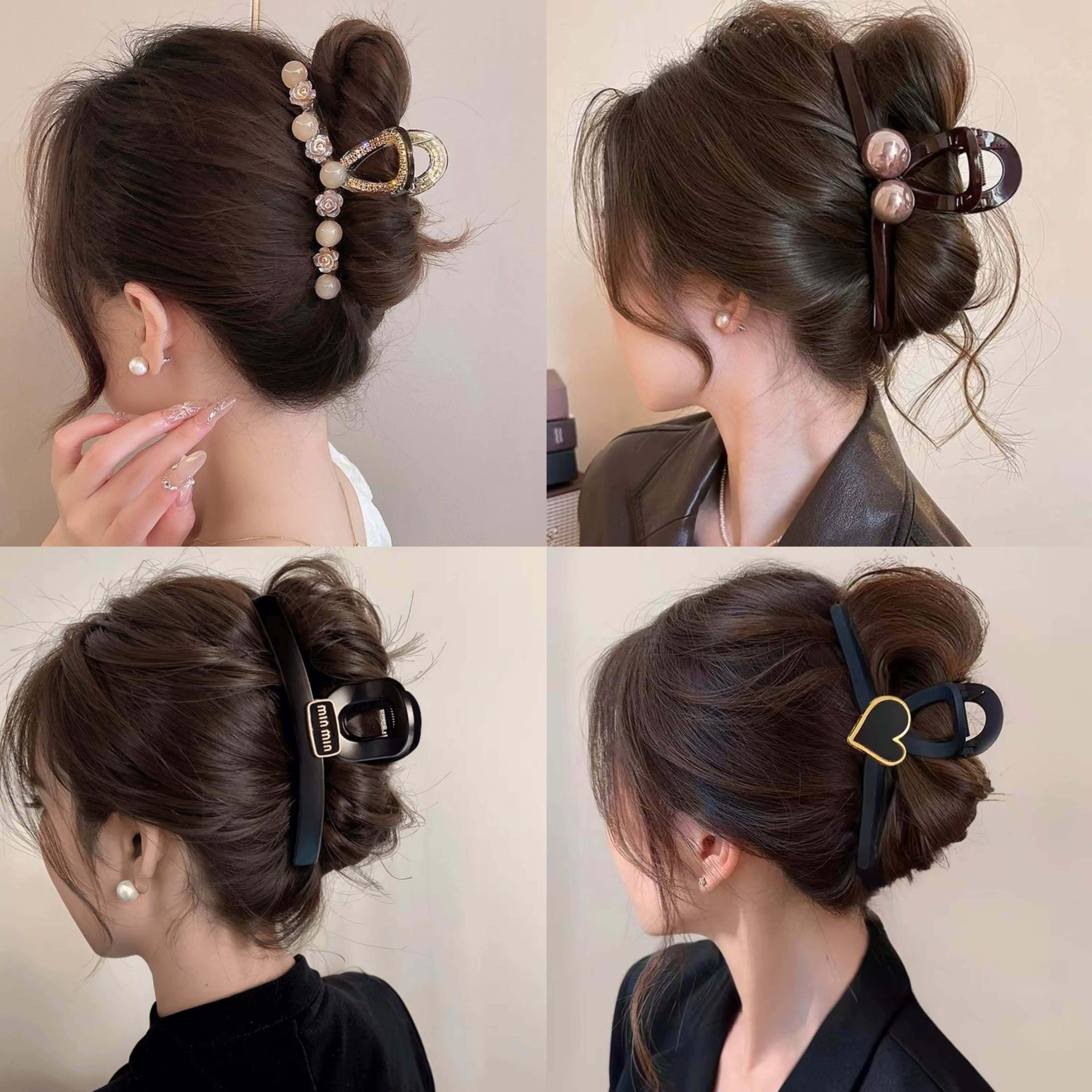 复古鲨鱼夹港风仙女风发饰卡通风发卡抓夹秋冬发夹时尚头饰百搭女