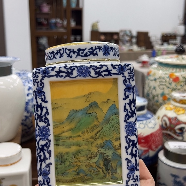 瓷片茶叶罐茶叶罐