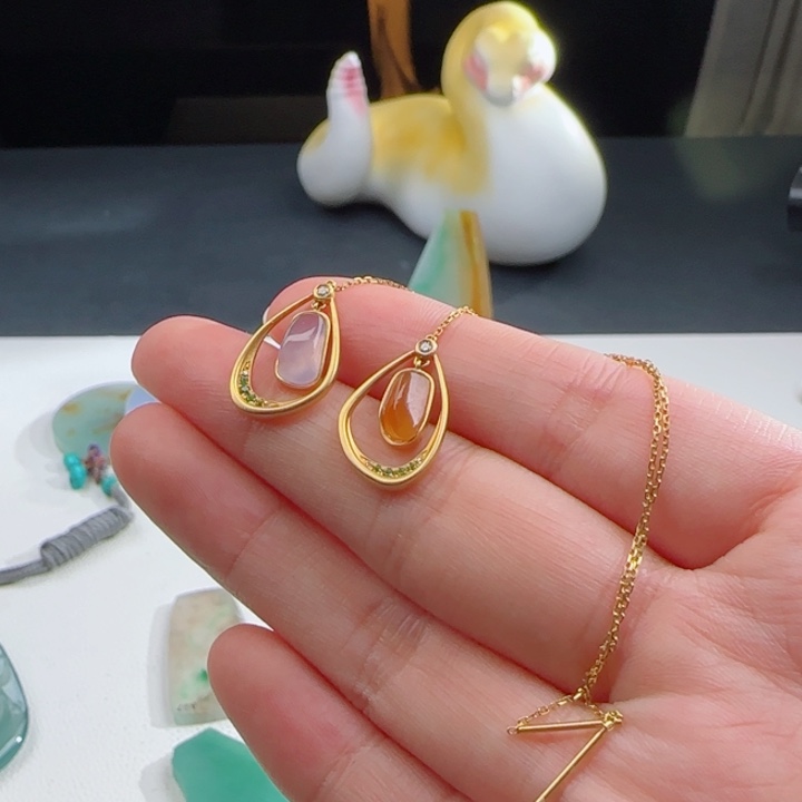 【闪购商品】定制翡翠18K金镶嵌橦