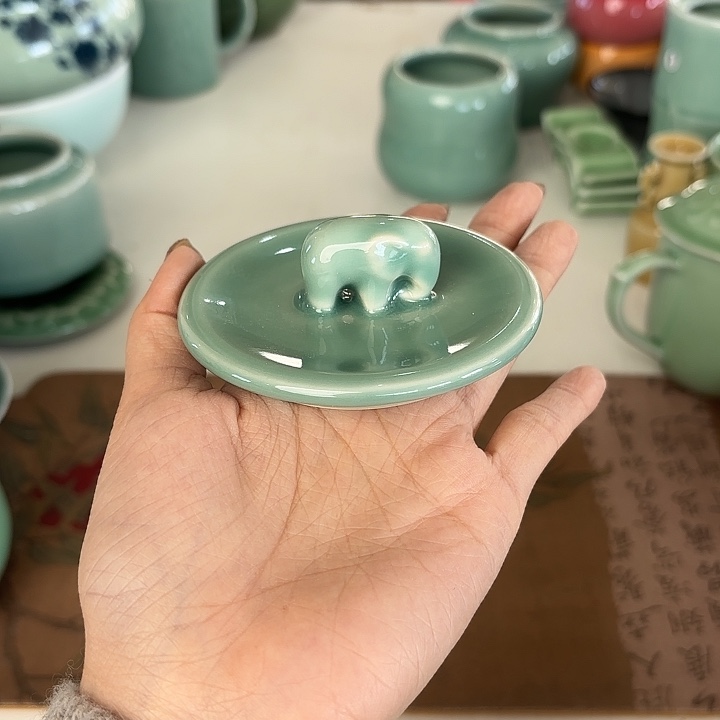 龙泉云间青瓷小米茶器