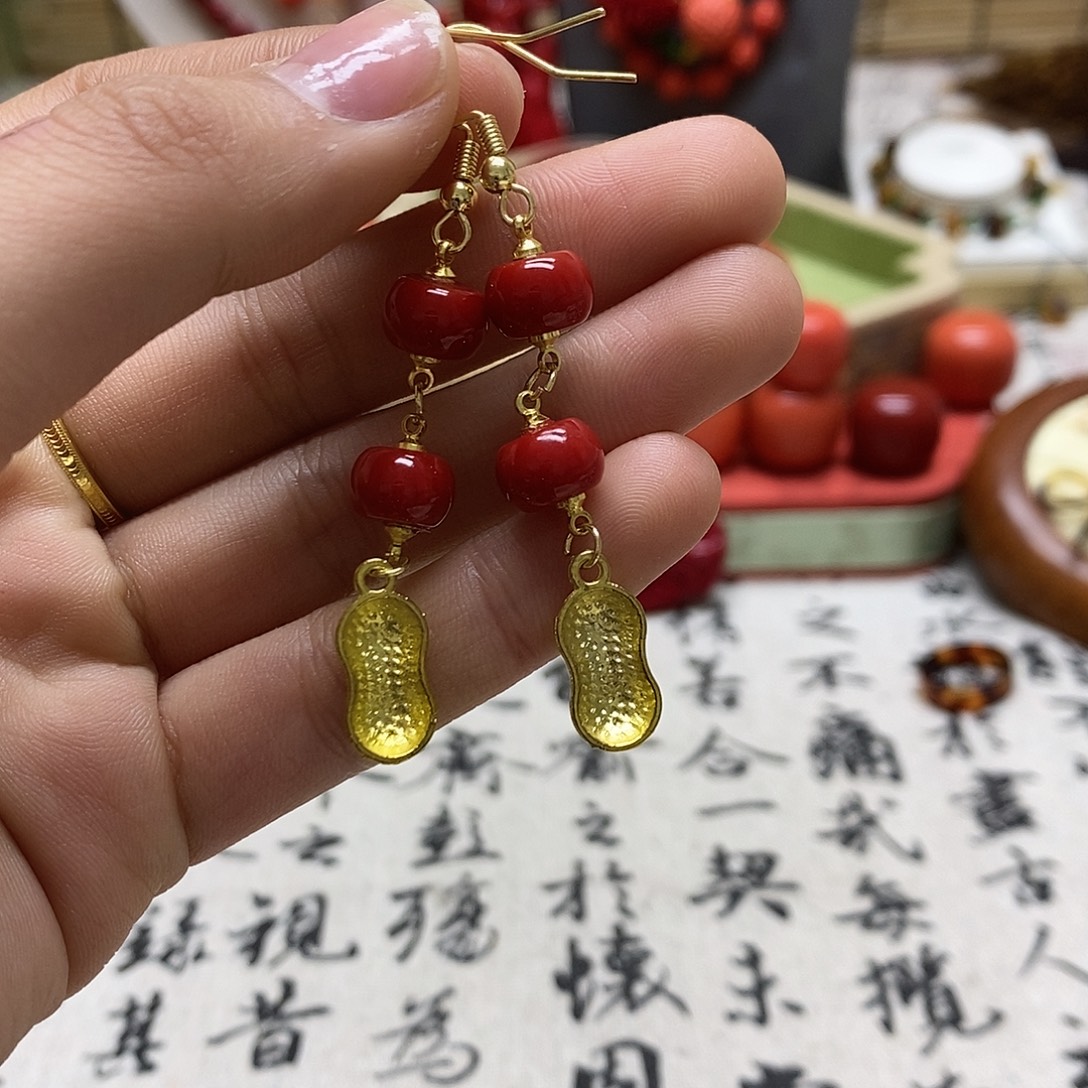 非金属好事发生耳坠