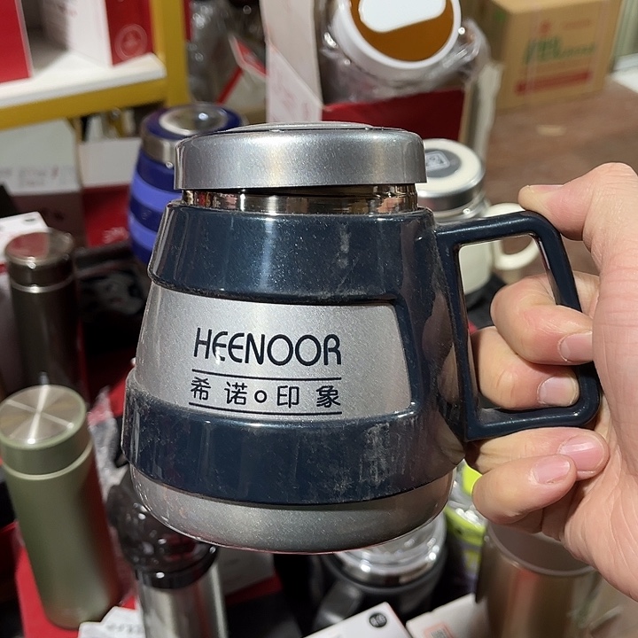 玻璃茶隔款希诺牛奶杯蓝色