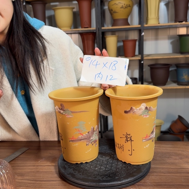 紫砂花盆紫砂花盆精品花盆