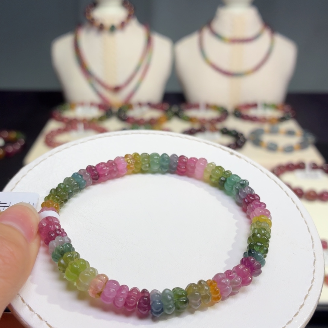 手链未镶嵌碧玺天然碧玺