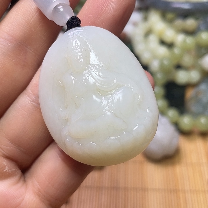 爱***鱼和田玉未镶嵌挂件