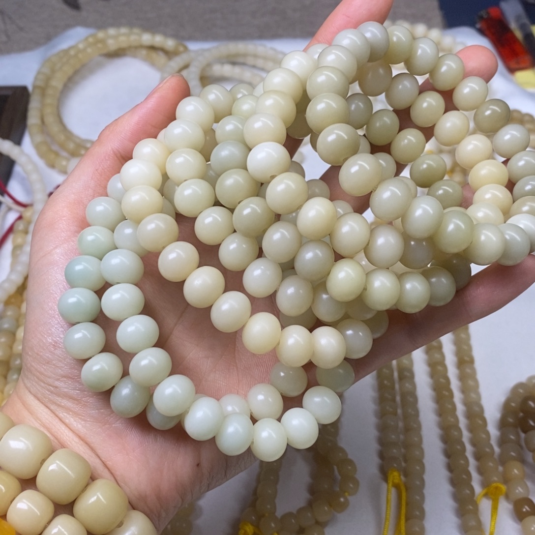 菩提根/象牙果吊坠卡12算盘福利串原生态干磨一条