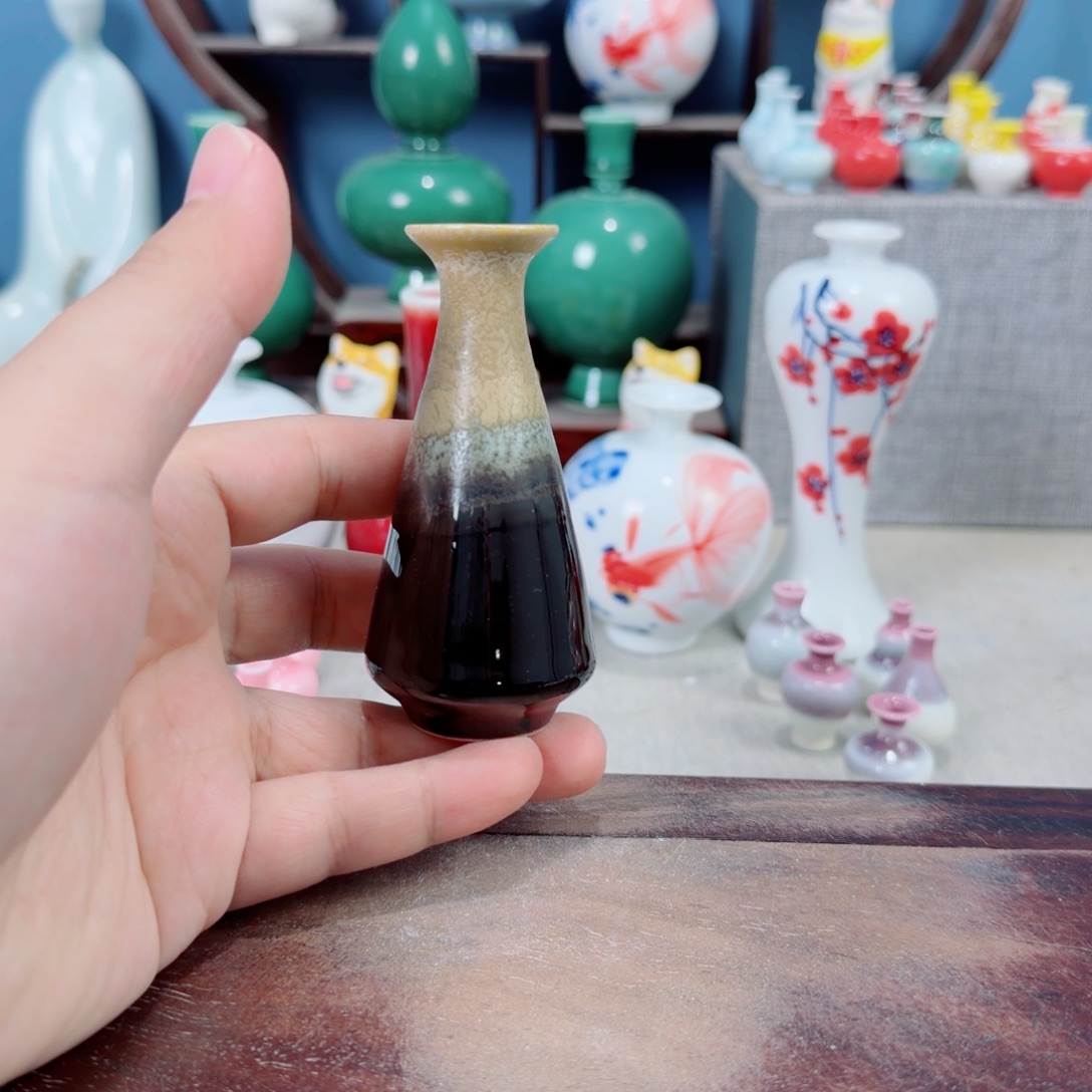 陶瓷手工小花器摆件