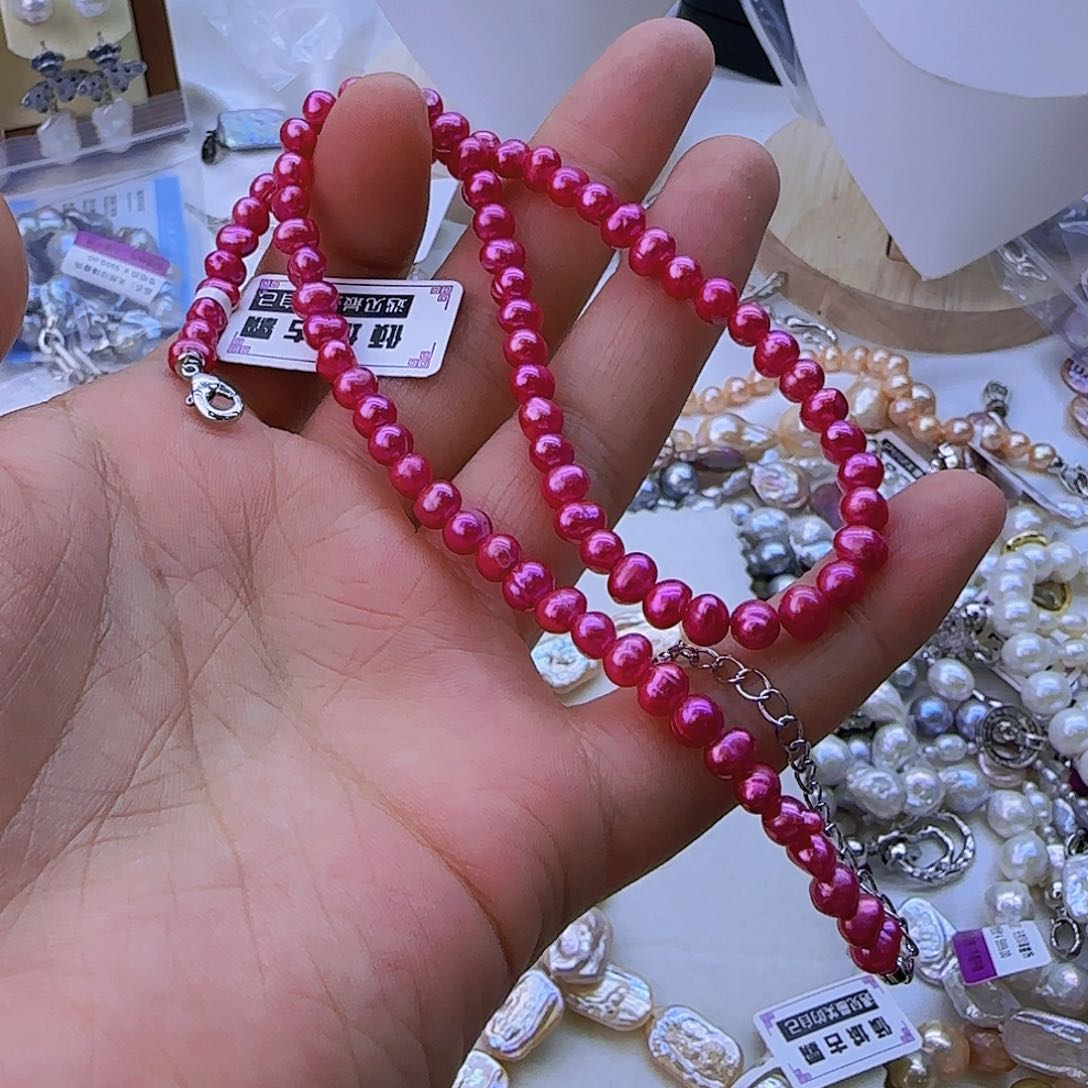 未镶嵌淡水珍珠项链定制893