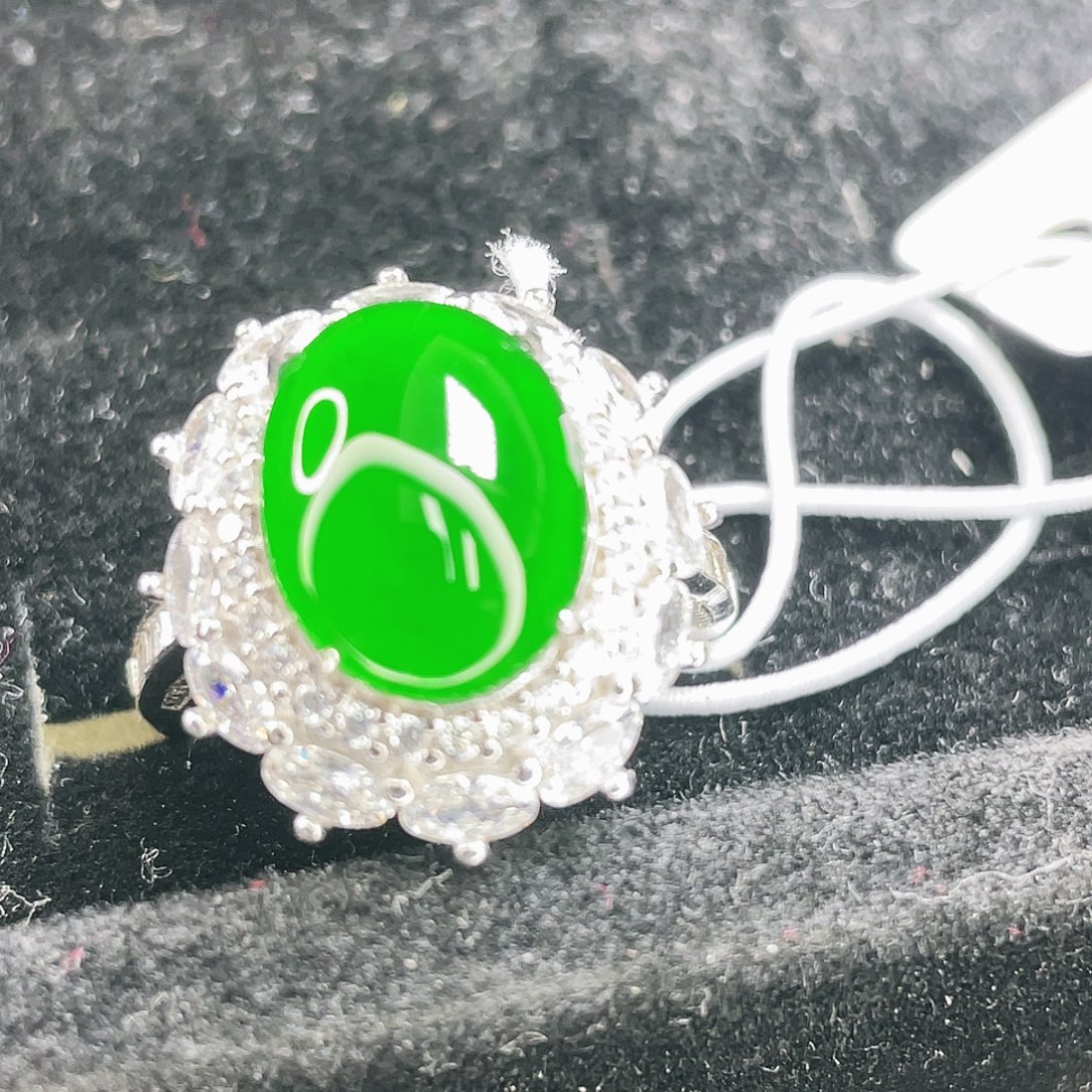 翡翠银S925镶嵌颈饰44