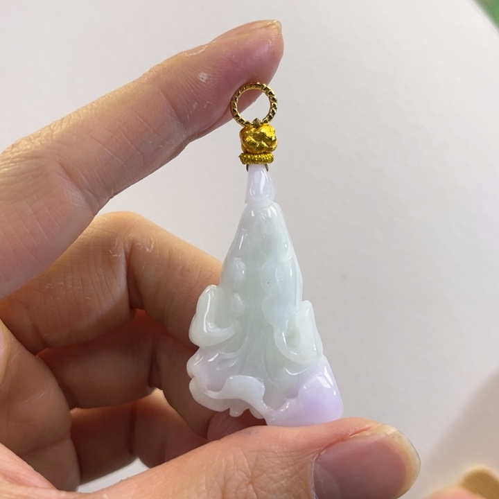 翡翠吊坠(赠链)未镶嵌代编织